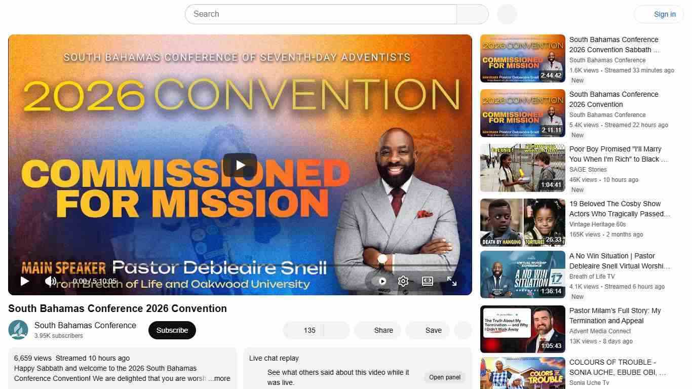 South Bahamas Conference 2026 Convention - YouTube