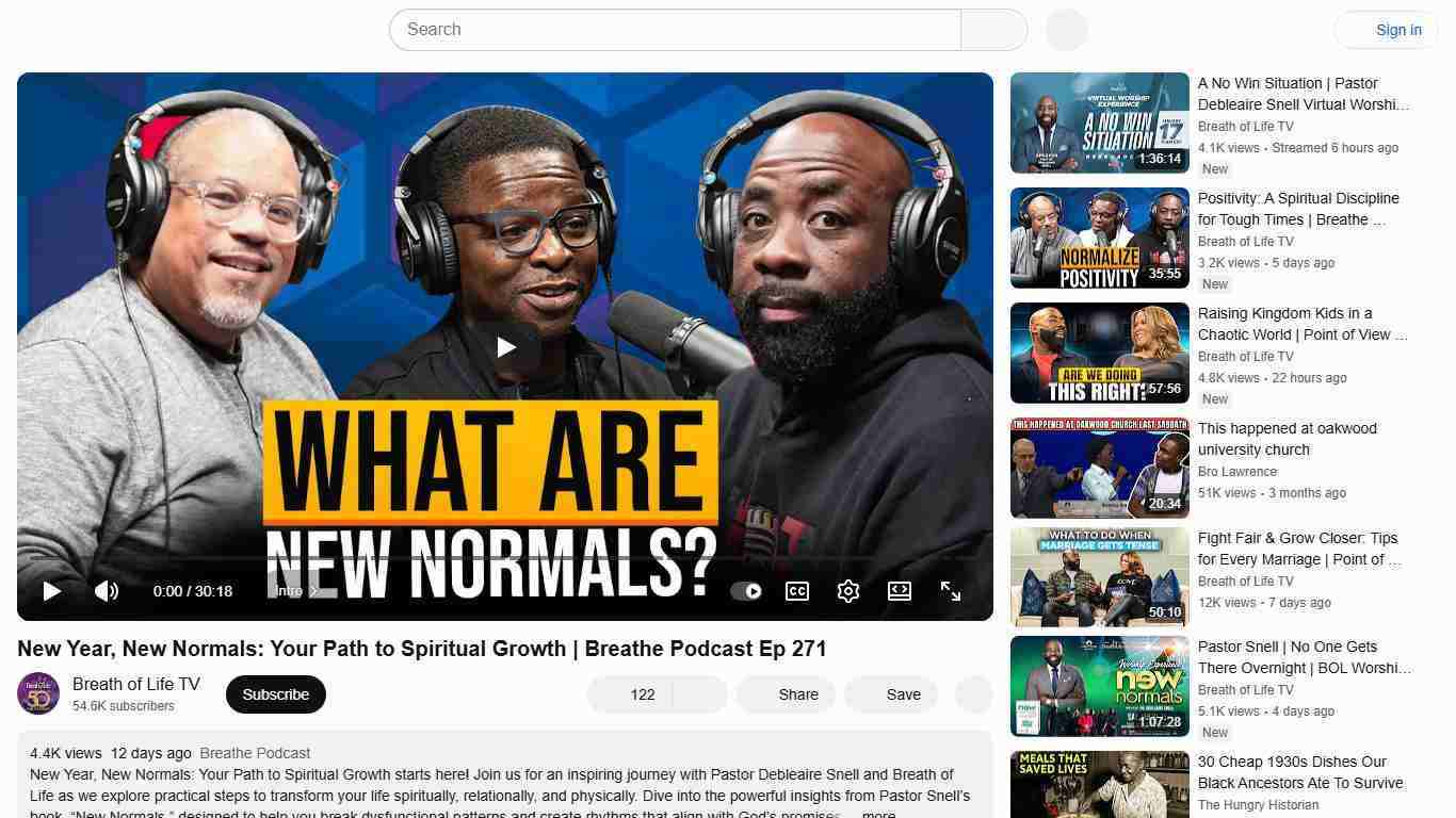 New Year, New Normals: Your Path to Spiritual Growth | Breathe Podcast Ep 271 - YouTube