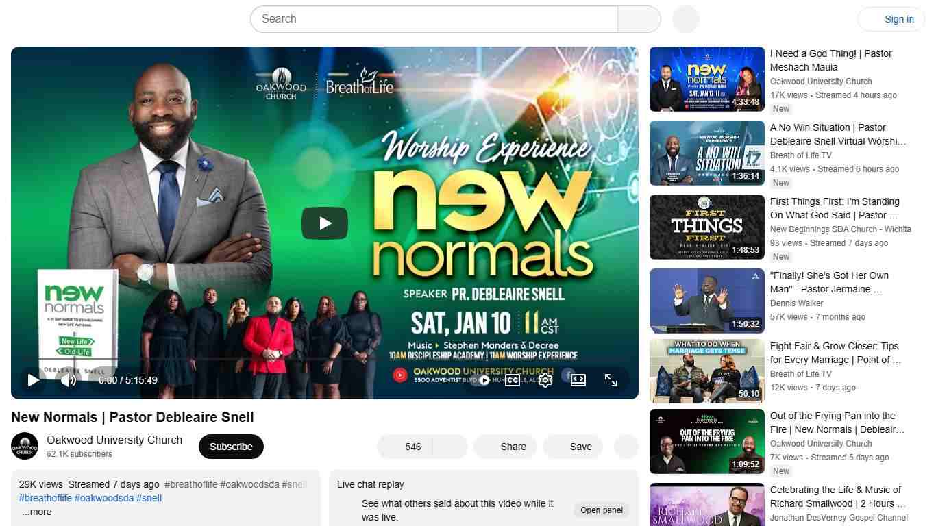 New Normals | Pastor Debleaire Snell - YouTube