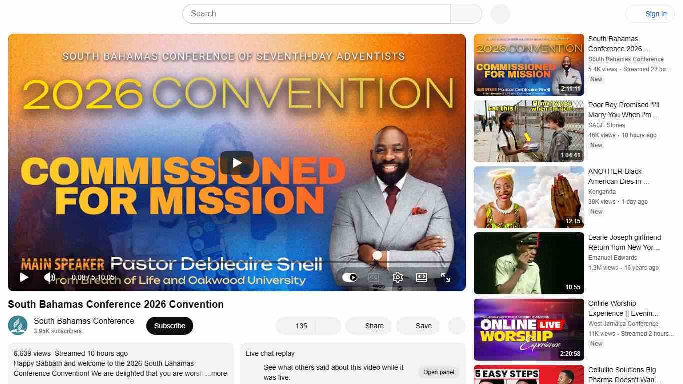 South Bahamas Conference 2026 Convention - YouTube